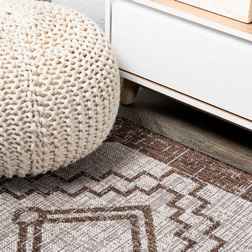 Marokko Diamond Tribal Medallion Indoor/outdoor Area Rug